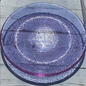 Fire and Light lavender salad plate